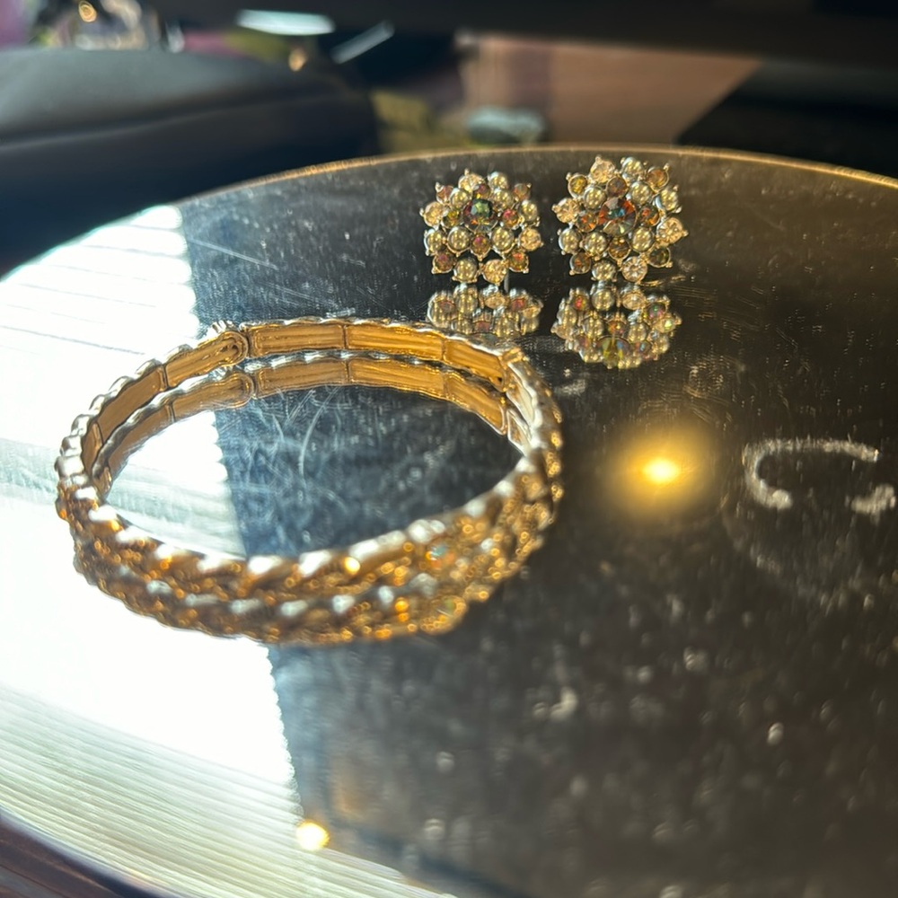 Bundle Stretch Bracelet And Earrings - image 1